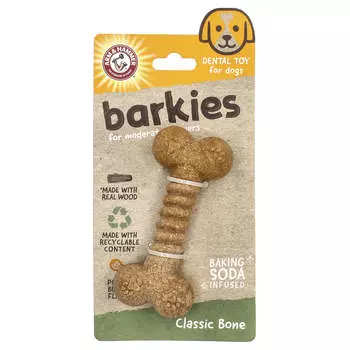 Arm & Hammer, Baki, средняя жевательная игрушка, зубная игрушка для собак, кольцо, арахисовое масло, 1 игрушка