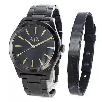 Armani Exchange ARMANI EXCHANGE AX7102 Часы с браслетом Подарочный набор Мужские [Товар]