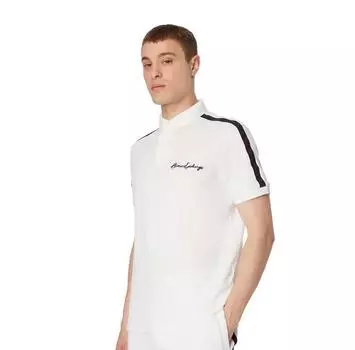 Armani Exchange Embroidered Logo Pique поло с короткими рукавами S