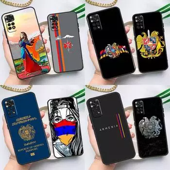 Armenian Flag Case For Xiaomi Redmi Note 11 10 8 9 12 Pro Note 11S 10S 9S 8T Redmi 10 10C 12C 9C 9T Cover Redmi Note 9 Pro