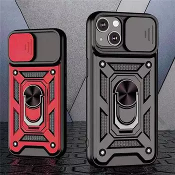 Броня противоударный чехол-держатель с магнитным кольцом для iPhone15 13 12 11 14 Pro X XR XS Max 12 13 Mini 7 8 Plus 11Pro задняя крышка For iPhone 12