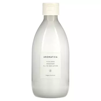 Aromatica, лосьон «Все в одном» с восстанавливающим эффектом и розмарином, 10,1 жидких унций (300 мл)