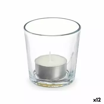 Ароматическая свеча 7 х 7 х 7 см (12 единиц) Стеклянный хлопок