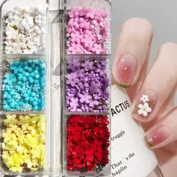 Art Charm 6 сеток блестящие стразы из искусственного жемчуга круглые бусины DIY смолы красочный цветок
