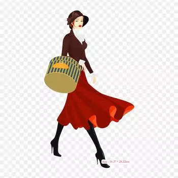 Art Deco Woman Art Deco Термотрансферная печать виниловые заплатки наклейки для одежды аппликации своими руками моющиеся заплатки