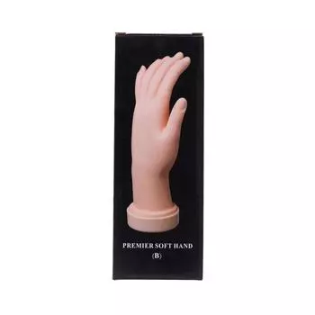 Art Nail Practice Trainer Training Faux Hand Model Gel False Tips Tools Manicure Left Hand
