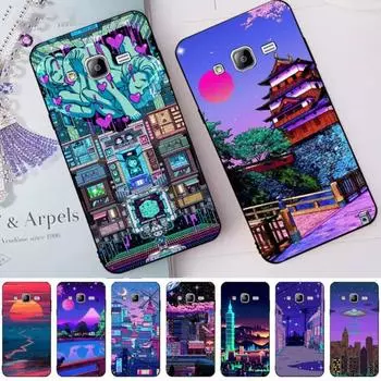 Art Pixel Aesthetic Phone Case For Samsung Note 9 10 20 Plus Pro Ultra J6 J5 J7 J8 Soft Black Phone Cover Galaxy Note20
