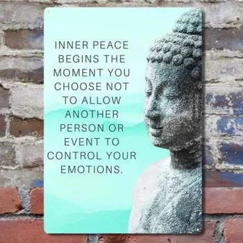 Art Print - Inspirational Motivational Zen Wall Decor for Bathroom, Yoga or Meditation Room Unique Gift for New Age Female Fans 20x30cm