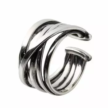 ArtemisClassic x Elenore Jewelry Многослойные серьги-каффы Серебряные аксессуары Брендовые ювелирные изделия Серебряные поддельные серьги-каффы 925 [Artemis Classic]