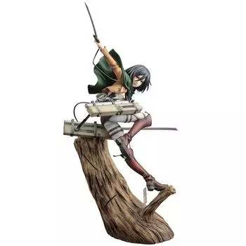 ARTFX J Attack on Titan Пакет обновления Микасы Акермана версия. Готовая фигурка, окрашенная в ПВХ, в масштабе 18