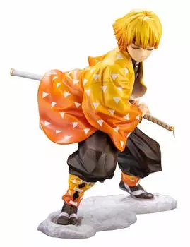 ARTFX J Demon Kimetsu no Yaiba Zenitsu Agatsuma масштабная окрашенная ПВХ готовая фигурка Slayer 1/8