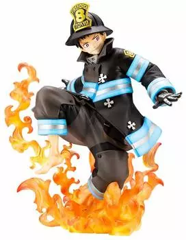 ARTFX J Fire Force Shinra Kusakabe scale PVC painted finished figure 1/8