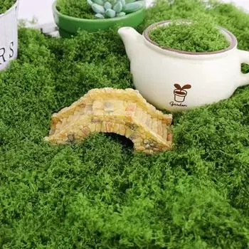 Artificial Green Moss Potted Ornaments Micro Landscape Eternal Moss Grass Fake Plants DIY Crafts Garden Home Living Room Decor