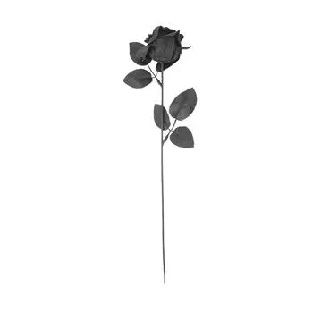 Artificial Halloween Rose With Head Faux Silk Rose Picks Stems Rose Bouquet For Halloween Party Haunted House Home, Dark Red One Size чёрный