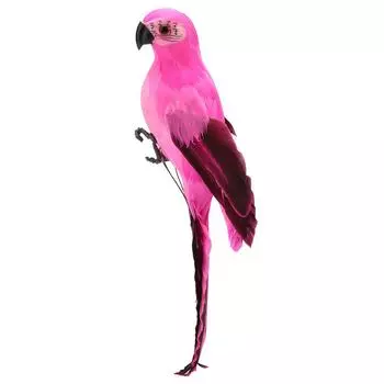 Artificial Simulation Foam Parrot Feather Garden Bird Prop Decor (Lake Blue)