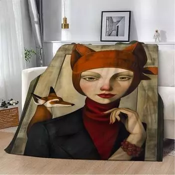 Художник Фабио Уртадо, пушистые мягкие одеяла для взрослых, индивидуальное одеяло, постельное белье из микрофибры размера «king size», плед для дома и украшения 30x40in