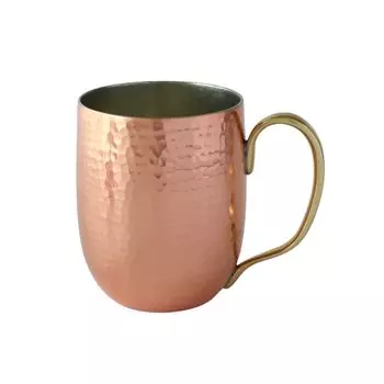 Asakusa Copper Silver Copperware Store Pure copper mug 400cc Beer cup made by Hoshino with 40 years of experience as a craftsman (small) Mr. серебряный