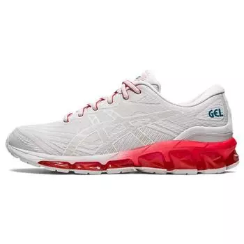 Asics Gel-Quantum 360 7 удобные прочные дышащие повседневные кроссовки с низким верхом мужские кроссовки белые красные 1201A698-021 40