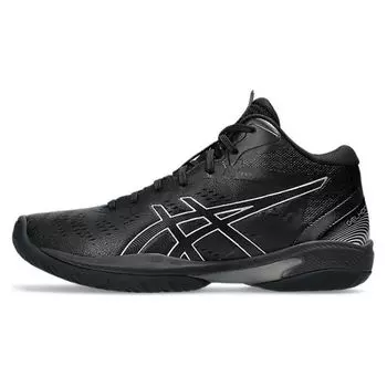 Asics Gelhoop V16 черные чисто серебряные мужские кроссовки 1063A078-001 39