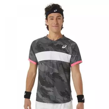 ASICS Men Match Graphic SS Top 2041A245020 Мужская футболка с коротким рукавом и круглым вырезом 095/2041A245020