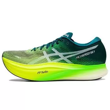 ASICS Metaspeed Sky+ Velvet Pine Safety Желтые мужские кроссовки Синие 1013A115-300 37.5