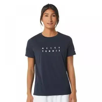 ASICS Женская футболка с рисунком 2042A259400 Женская круглая футболка с коротким рукавом