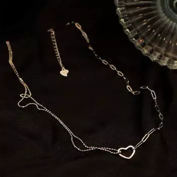 Асимметричное ожерелье-цепочка Love Niche Temperament Forest Sweet and Exquisite Keybarbone Chain