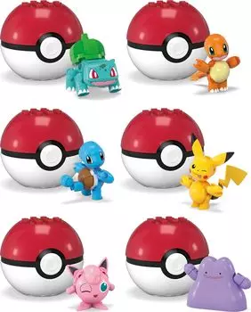 Ассортимент покеболов MEGA Brands Pokemon Evergreen -