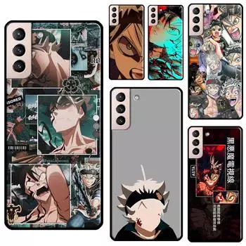 Asta Black Clover Case For Samsung Galaxy S21 Ultra S20 FE S8 S9 S10 Note 10 Plus Note 20 S22 Ultra Cover Galaxy S8
