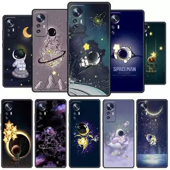 Astronaut Cute Case For Xiaomi Mi Poco X3 NFC M4 M3 Pro F3 GT F1 11 Lite Note 10 11T 10T 9T Back Soft Phone Cover Xiaomi Mi 9