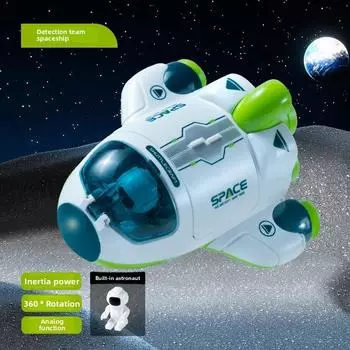 Astronaut Space Exploration Airplane Toy Early Learning Brain Development Gift Green Ship