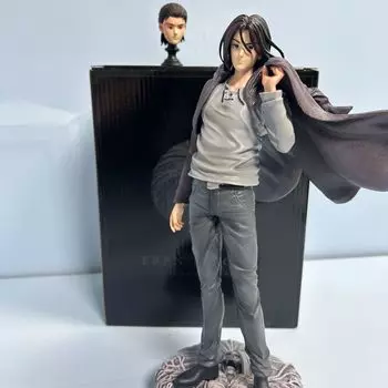 Атака титанов, обе головы Эрена, масштаб 1/6, высота примерно. 28 см ABS&PVC окрашенная фигурка коллекционная кукла подарок