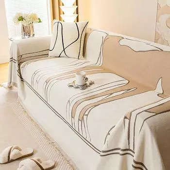 Atmosphere Feeling Four Seasons Universal Chenille Horse Sofa Towel All-Inclusive Universal Sofa Cover Cloth Non-Stick Wool One-Piece 180*130cm