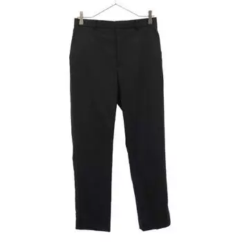 ATON wool Hem slit Pants 2 black Women Used