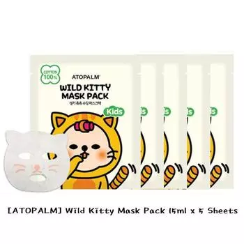 ATOPALM Wild Kitty Mask Pack Kids 15ml*5ea AUTHENTIC STORE