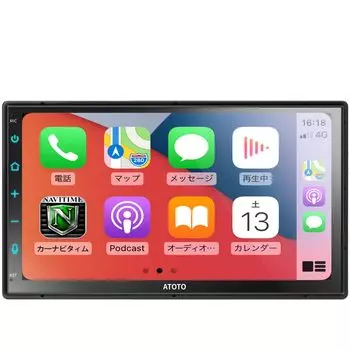 ATOTO F7 2DIN автомобильный аудиоресивер с сенсорным экраном и дисплеем Audio 7 CarPlay Wireless Android Auto Bluetooth Hands Mirror Voice Navigation, дюймовый и беспроводной,