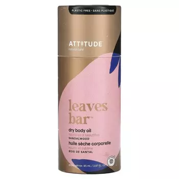 ATTITUDE, Reeves Bar, сухое масло для тела, сандаловое дерево, 2,87 жидких унций (85 мл)