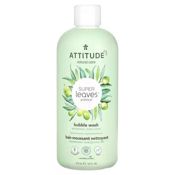 ATTITUDE, Super Leaves Science, мыльное мыло, листья оливы, 16 жидких унций (473 мл)