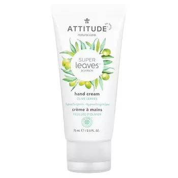 ATTITUDE, Super Liv Science, крем для рук, листья оливы, 2,5 жидких унции (75 мл)