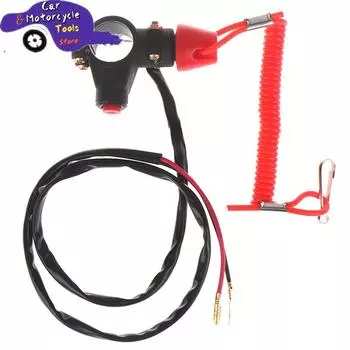ATV Motorcycle Boat Tether Lanyard Emergency Kill Stop Engine Switch Push Button Interruptor de parada del motor de matar CHINA