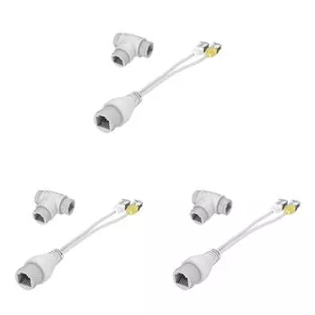AU 2-в-1 POE Разъем для кабеля камеры Разветвитель RJ45 Разъем для IP-камеры Insta