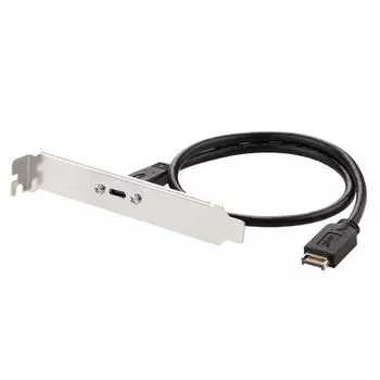 AU 50CM USB 3.1 Type E - Type C разъем для материнской платы провод с креплением на панель Scr