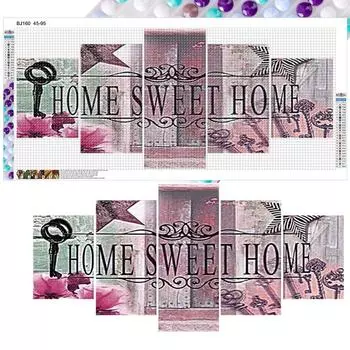 AU 5D DIY Full Round Drill Diamond Painting Home Kit Decor Art Craft 95x45cm