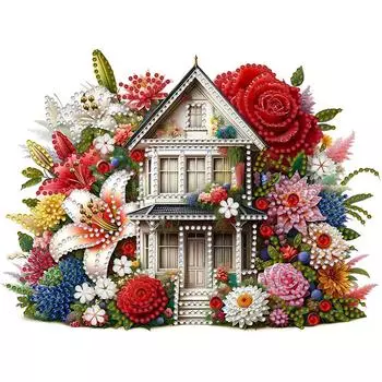 AU 5D DIY Partial Special Shaped Drill Diamond Painting Kit House Decoration GSYX467