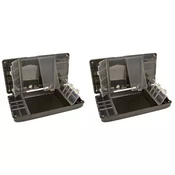 AU Carp Fishing Organizer Box 27 Grid Fly Fish Tackle Boxes Compartments Pesca T
