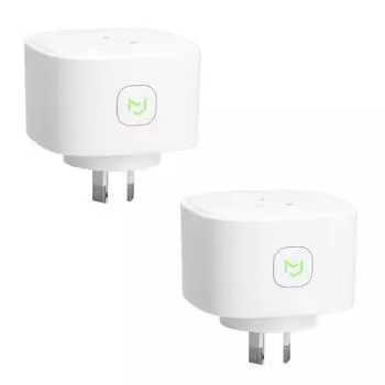 Au Smart Wi-Fi вилка с монитором энергопотребления Умная розетка работает с Alexa Google Assistant Smartthings 2 Pack AU Plug