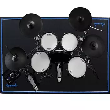 Aucuda Drum Drum Set Звукоизолирующий коврик Электронный барабан Фортепиано для вибрации Для квартиры Живой барабан Квартира Классный музыкальный инструмент Аренда Магазин
