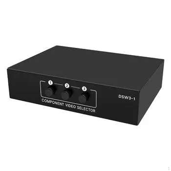 Аудио разветвитель 3 в 1, компонентный AV-видео переключатель, Ypbpr Switcher 1080 для обучения