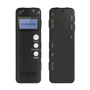 Аудио рекордер, активируемая записью голоса, мини-диктофон, стерео Hi-Fi, ЖК-монитор, Mp3-плеер, запись, мини-диктофон 8GB