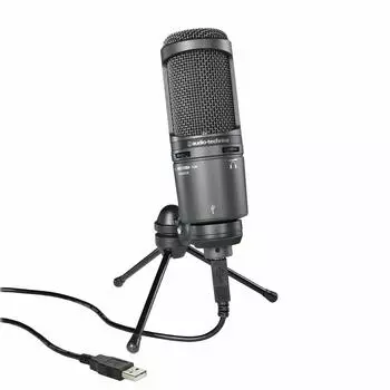 Audio-Technica AT2020USB+ USB-конденсаторный микрофон стример создатель контента геймер голосовой чат живые комментарии Windows MAC PS4 PS5 []AT2020USB+